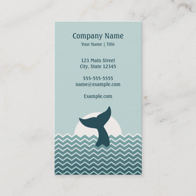 Tarjeta De Visita Cola de la ballena (Anverso)