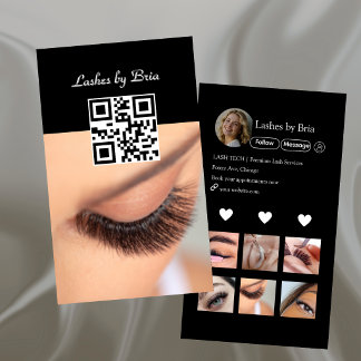 Tarjeta De Visita Colaje de fotos con código QR para técnico de pest