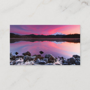 Tarjeta De Visita Cold Lake Sunset