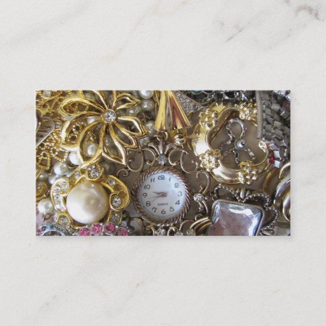 Tarjeta De Visita colección bling bling de la joyería (Anverso)