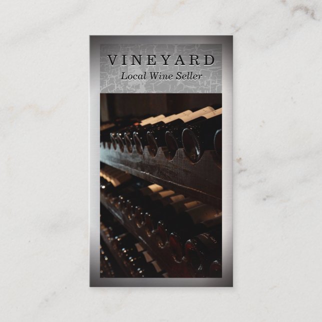 Tarjeta De Visita Colección de botellas de vino (Anverso)