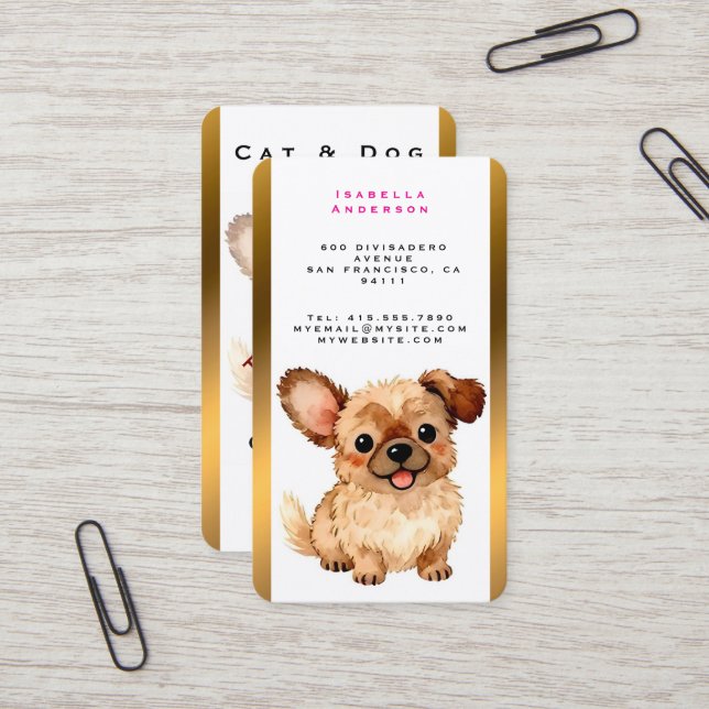 Tarjeta De Visita Colección de lujo moderna personalizada para aseo  (Anverso/Reverso In Situ)