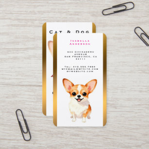 Tarjeta De Visita Colección de Lujo Personalizada de Aseo de Perros 