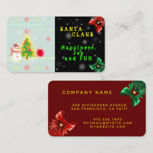 Tarjeta De Visita Colección de vacaciones Neon Trendy