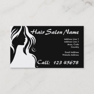 Tarjeta De Visita Colección del tema del negocio del salón de pelo