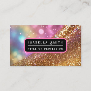 Tarjeta De Visita Colección holográfica popular de Opal purpurina