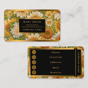 Tarjeta De Visita Colección moderna de girasoles