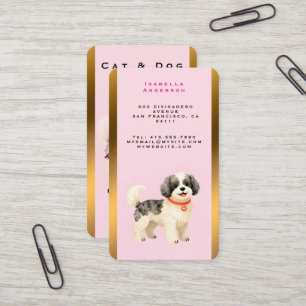 Tarjeta De Visita Colección moderna de perros de aseo personalizados