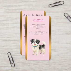 Tarjeta De Visita Colección Moderna Personalizada de Aseo de Perro