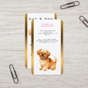Tarjeta De Visita Colección Personalizada de Aseo de Lujo para Perro