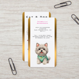 Tarjeta De Visita Colección Personalizada de Aseo de Mascotas de Luj