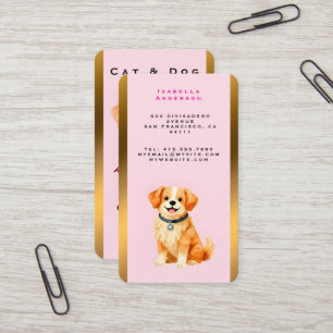 Tarjeta De Visita Colección Personalizada de Aseo Moderno para Perro