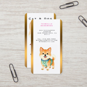 Tarjeta De Visita Colección Personalizada de Lujo para Mascotas Tend