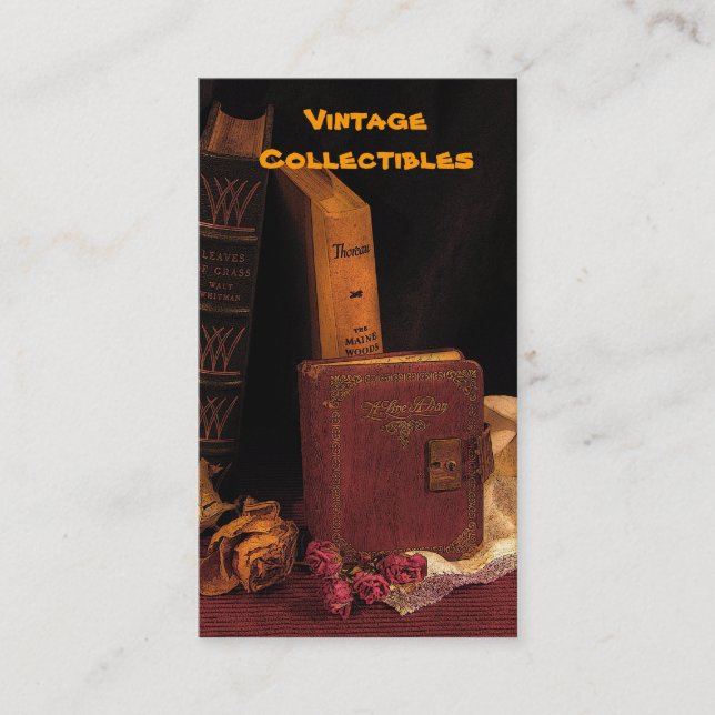 Tarjeta De Visita Coleccionables del vintage (Anverso)