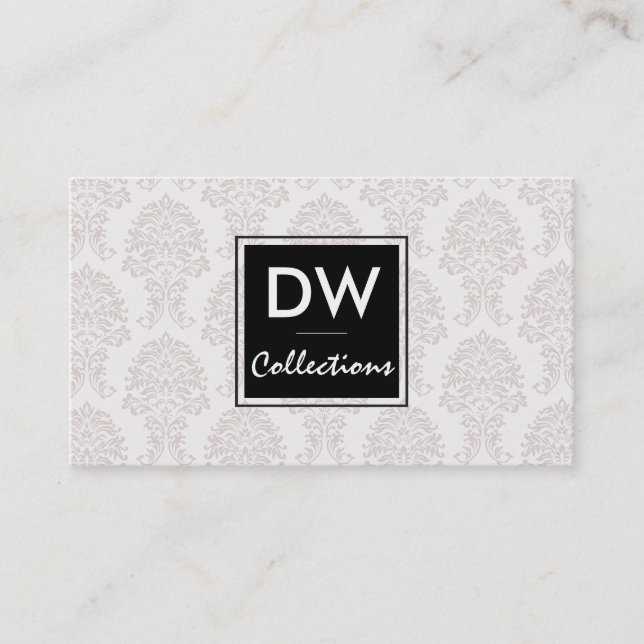 Tarjeta De Visita Colecciones de diseño | Damasco, exquisito (Anverso)