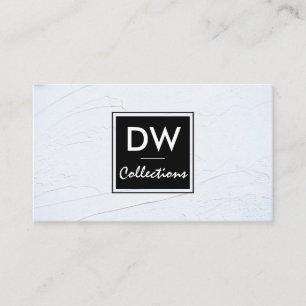 Tarjeta De Visita Colecciones de diseño   Textura blanca
