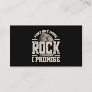 Tarjeta De Visita Coleccionista de rock sólo una roca más prometo ge
