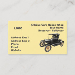 Tarjeta De Visita Colector 2 del taller de reparaciones de los