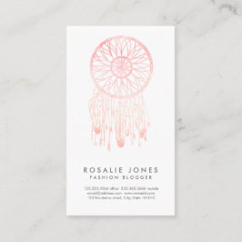 Tarjeta De Visita Colector coralino del sueño de la acuarela