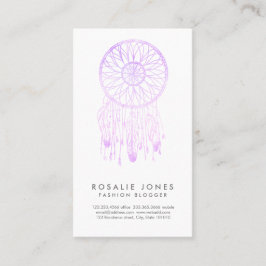 Tarjeta De Visita Colector del sueño de la acuarela de la lavanda