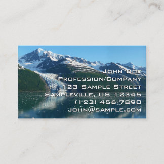 Tarjeta De Visita Colegio Fiordo II Hermosa Fotografía de Alaska