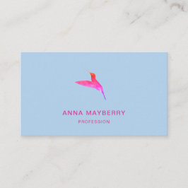 Tarjeta De Visita Colibrí azul