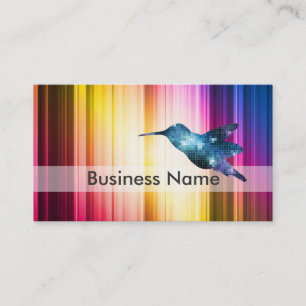 Tarjeta De Visita Colibrí azul