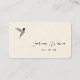 Tarjeta De Visita Colibrí de Anna