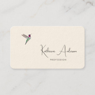 Tarjeta De Visita Colibrí de Anna