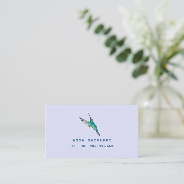 Tarjeta De Visita Colibrí magnífico (Anverso de pie)