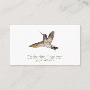 Tarjeta De Visita Colibrí mínimo moderno