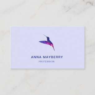 Tarjeta De Visita Colibrí púrpura