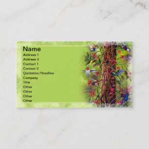 Tarjeta De Visita Colibríes