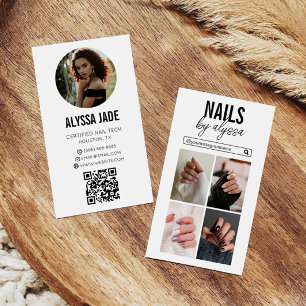 Tarjeta De Visita Collage de Fotos Minimalista Moderno Instagram IG