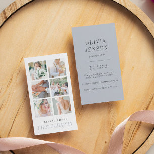 Tarjeta De Visita Collage de fotos vertical Fotógrafo