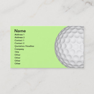 Tarjeta De Visita Collage de las pelotas de golf