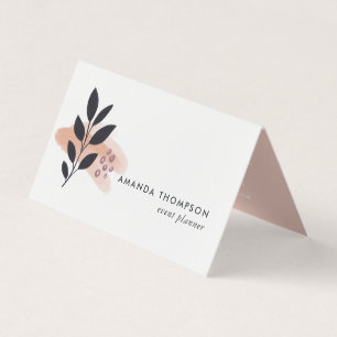 Tarjeta De Visita Collage de pinceladas modernas con logotipo agrega
