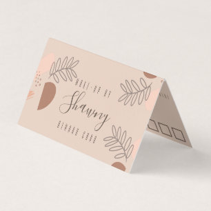 Tarjeta De Visita Collage Earth Tone Makeup Artista Salon Reward