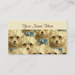 Tarjeta De Visita Collage pedigrí del retrato de Terrier del perro