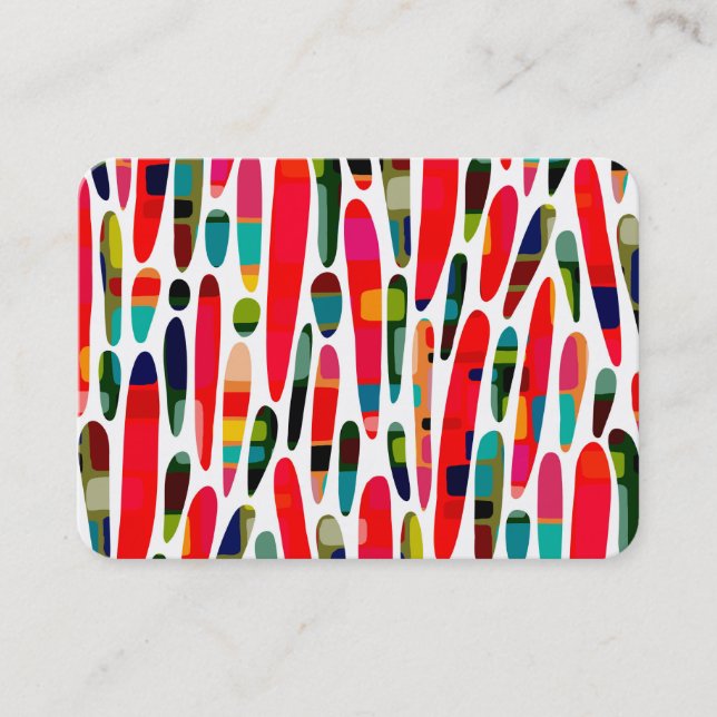 Tarjeta De Visita Collaged Color Splash 150222 (Anverso)