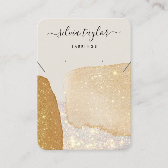 Tarjeta De Visita Collar moderno de caligrafía para el negocio del o (Anverso)