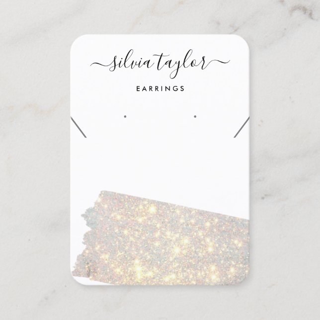 Tarjeta De Visita Collar moderno de caligrafía que gana oro (Anverso)