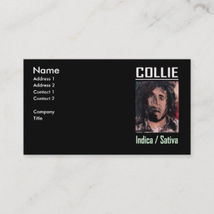 TARJETA DE VISITA COLLIE INDICA SATIVA