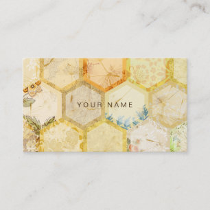 Tarjeta De Visita Colmena Vip del panal del oro de la abeja