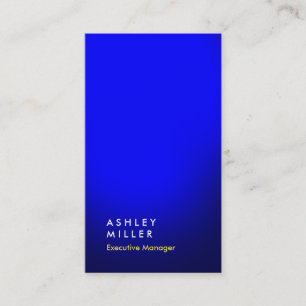 Tarjeta De Visita Color azul vertical profesional moderno
