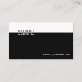 Tarjeta De Visita Color blanco simple: profesional