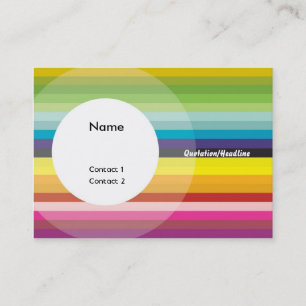 Tarjeta De Visita COLOR_chubby versión en blanco I