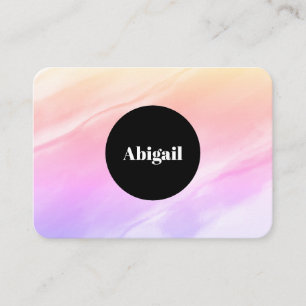 Tarjeta De Visita Color de agua moderno y elegante