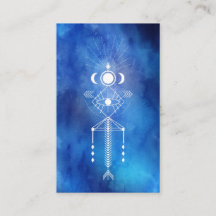 Tarjeta De Visita *~* Color de agua sagrado Reiki tribal azteca prim