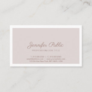 Tarjeta De Visita Color de color elegante profesional simple